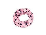 Unisex Babies Loop Wraps Five pointed Star Knitted Wraps Winter Shawl Snood Neck Warmer Pink
