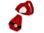 Baby Toddler Costume Photo Prop Knit Crochet Beanie Animal Hat Cap Xmas Gift Red