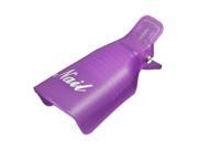 10X Wearable Nail Art UV Gel Polish Acrylic Remover Wrap Cleaner Clip Cap Purple