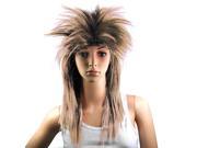 80s Ladies Punk Rocker Chick Tina Turner Wig Brown Black