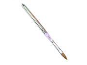 No.8 Purple Decoration Design Aluminum Pole Nail Art Brush Drawing Pen Nail Art Builder For Acrylic 17.5cm