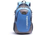 TOPSEEKA Unisex Canvas Backpack Rucksack School Hiking Bag Blue