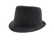 Baby Cap Kid Hat Mixing Style Jazz Cap Trilby Black Fine Stripes