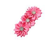 Baby Girl Soft Ribbon Flower Hair Band watermelon red