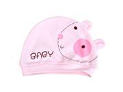 3pcs baby skull caps toddler Gift Cat Bear Rabbit Pink