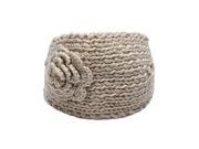 Women Crochet Knit Flower Headband Ear Warmer Hair Accessories 130mm