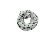 Unisex Babies Loop Wraps Five pointed Star Knitted Wraps Winter Shawl Snood Neck Warmer Gray