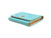 New Fashion Leather Women Wallet Travel Credit Card Package ID Storage Bag blue