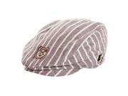 Handsome Stripe Casual Kids Hats Photography Props Baby Beret Coffee