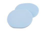 2Pcs Oval Shaped Makeup Tool Accessories Blue Sponge Facial Cleansing Pad