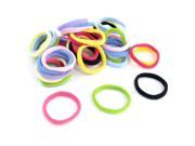 40 Pcs Assorted Colors Elastic Band Hair Tie Band Ponytail Holder