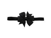 1 Piece Baby Girls Hair Bow Tie Ribbon Decor Hairband Headband Black