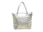 Hot sale Products Stylish Simple Pure Color Stripe Winter Cotton Handbag Shoulder Bag Silver
