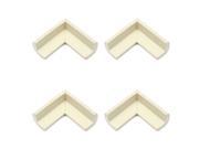 4pcs Baby Safety Table Edge Cover Corner Protector Cushion white