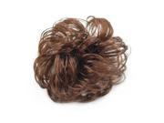 Womens Girls Long Curly Brown Hair Wig Ponytail Holder Scrunchie Hairpiece