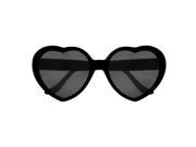Fashion Cute Retro Love Heart Shape Lolita Sunglasses Black