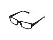 New Practical Superior ExquisiteBlack Rectangle Plastic Frame Clear Lens Glasses
