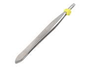 Silver Tone Stainless Steel 3.5 Length Tweezer for Eyebrow