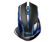 THZY E 3LUE Gamer Mice Wireless Optical Gaming Mouse 2.4GHz Mazer II 2500 DPI Blue LED Backlit For PC MAC Laptops