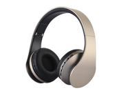 LH 811 Digital 4 in 1 Multifunctional Wireless Stereo Bluetooth Earphone Golden