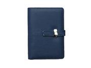FASHION Pocket Organiser Planner Leather Filofax Diary Notebook Blue