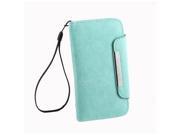 THZY Cyan Folio Leather Wallet Case Cover for Samsung Galaxy S III S3 i9300