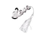 Wedding Favors Love Letters Bookmark Party Stainless Steel Tassels White