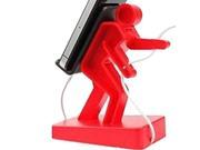 Creative little People Type Mobile Phone Stand Holder Red