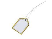 1000PCs Gold Edge and Silver Edge White Rectangular Blank Label Tie String Strung Merchandise Price Tags