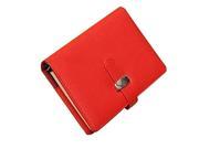 FASHION Pocket Organiser Planner Leather Filofax Diary Notebook Red