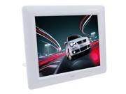 8 inch 800x600 High Resolution Multi functional Digital Photo Frame MP3 with Remote Control and 128MB 2GB Built in Flash White