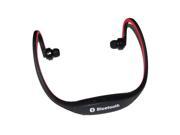Wireless Bluetooth Headset for Cell Phone Iphone Laptop Red Black