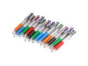 THZY 12 x Ballpoint Pens 0.7 mm 4 colors Gel Refill for School Office
