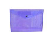THZY A Pack of 12 Plastic Stud Document Wallets Folders Filing Paper Storage purple A4