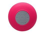 THZY Portable Car Bathroom Handsfree Wireless Bluetooth Speaker Rose Red