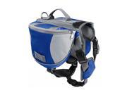 Pet Backpack Dog Saddlebags Medium and Large Dogs Harness Bag Ideal for Outdoor Hiking Camping Training L blue