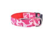 Red XL Pets Dog LED Leopard Night Safety Collar Adjustable