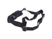 Single Shoulder Strap Mount Chest Harness Belt Adapter for GoPro Hero 1 2 3 3 Camera black