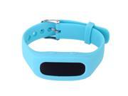 THZY SH03 Light Weight Intelligent Bluetooth 4.0 Pedometer Bracelet Smart Activity Wristband Time Calorie Sleep Monitor for iPhone Android Smartphone Blue
