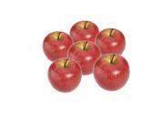 THZY Decorative Artificial Apple Plastic Fruits Imitation Home Decor 6pcs Red