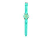 SODIAL Hot sale New Fashion Designer Ladies sports brand silicone watch jelly watch quartz watch for women men Mint green