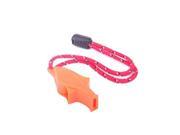 Outdoor Survival Bright Orange Dolphin Safety Emergency Whistle