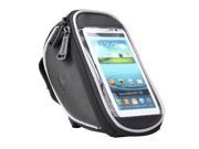 ROSWHEEL Bicycle Handlebar Bag Front Tube Bar Basket Frame Pannier For 5.5 Touch Screen Cell iPhone HTC SAMSUNG