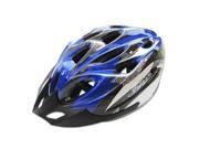 JSZ Cycling Bicycle Adult Bike Handsome Carbon Helmet with Visor blue black