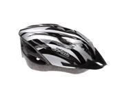 JSZ Cycling Bicycle Adult Bike Handsome Carbon Helmet with Visor black Silver