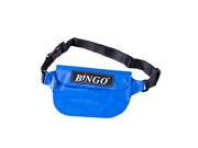 Bingo Waterproof Bag Swimming Rafting Waist Packs for Phone Wallet Purse Compact Camera blue