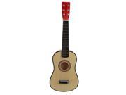 23 Guitar Mini Guitar Basswood Kid s Musical Toy Acoustic Stringed Instrument with Plectrum 1st String Natural Color