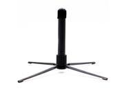 Western Concert Flute Tripod Holder Stand with 4 Metal Legs Black