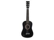 23 Guitar Mini Guitar Basswood Kid s Musical Toy Acoustic Stringed Instrument with Plectrum 1st String Black