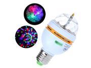 3W E27 Full Color LED Crystal Voice activated Rotating Stage DJ Lamp Light Bulb